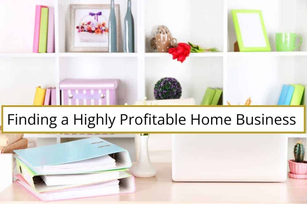 Profitable Home Business. An office with bookshelves and folders.